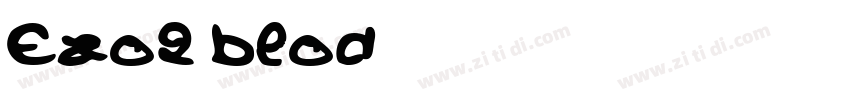Exo2 blod字体转换